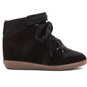 Isabel Marant Black Bluebel Sneakers Wedges